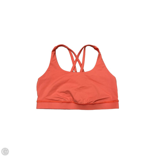 Athletic Bra By Lululemon In Orange, Size: M