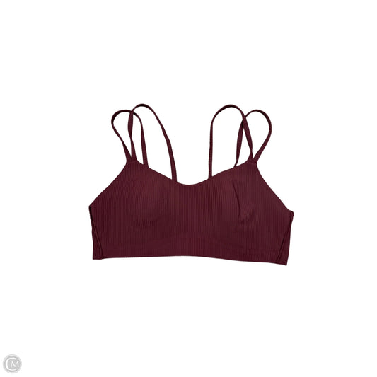 Athletic Bra By Lululemon In Maroon, Size: M