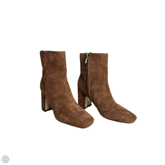 Boots Mid-calf Heels By Sam Edelman In Brown, Size: 5