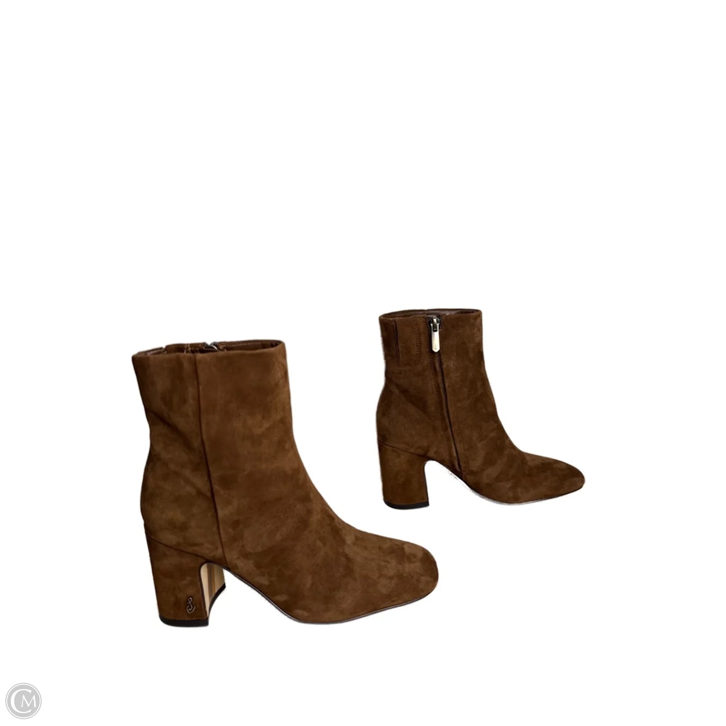 Boots Mid-calf Heels By Sam Edelman In Brown, Size: 5
