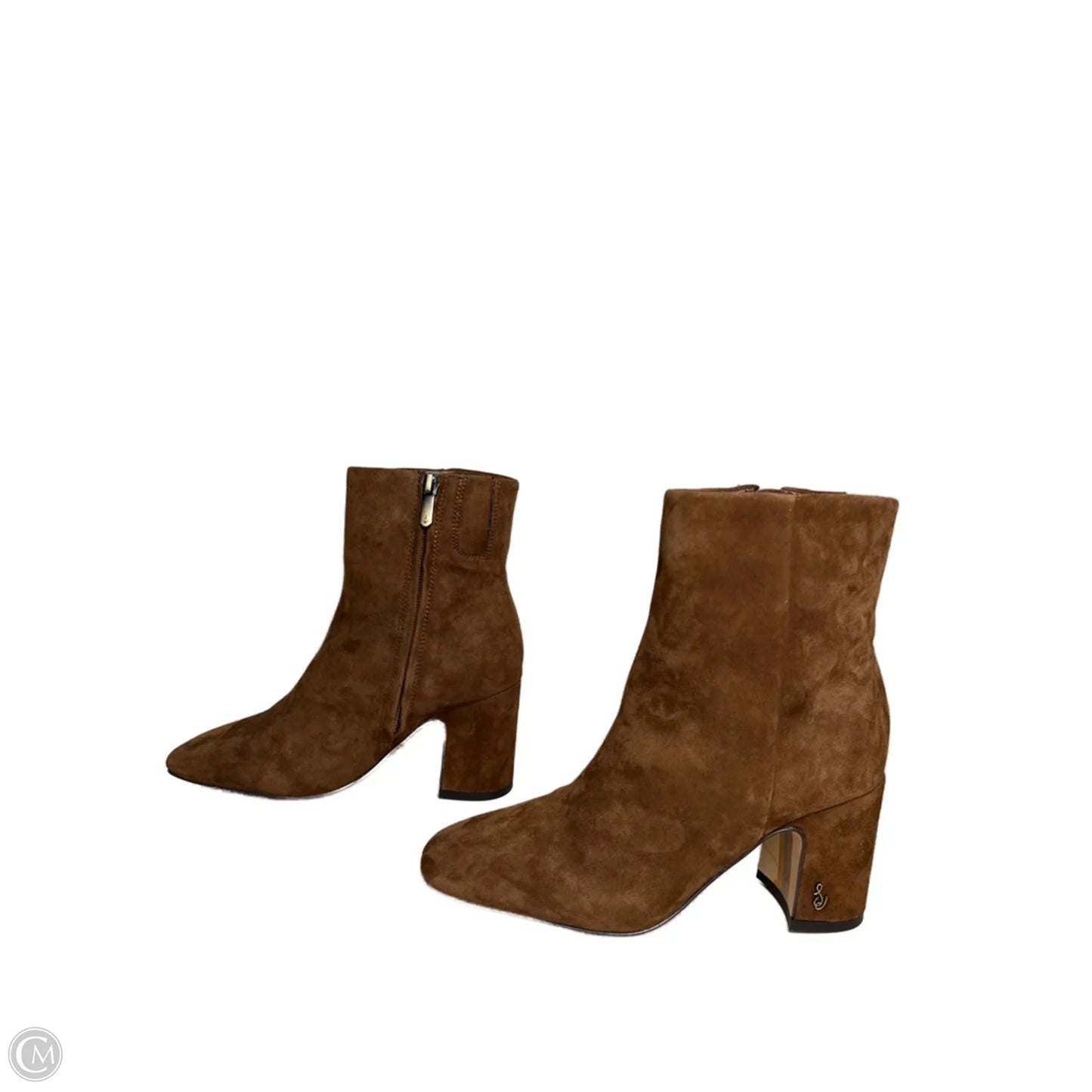 Boots Mid-calf Heels By Sam Edelman In Brown, Size: 5