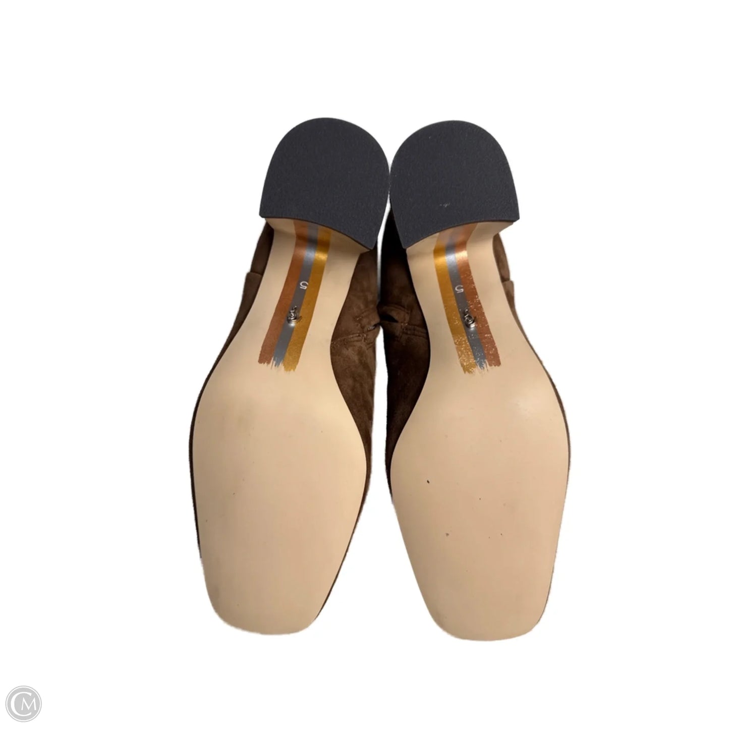 Boots Mid-calf Heels By Sam Edelman In Brown, Size: 5