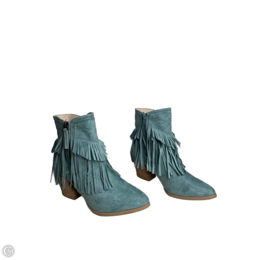 Boots Ankle Heels By Cmb In Blue, Size: 7