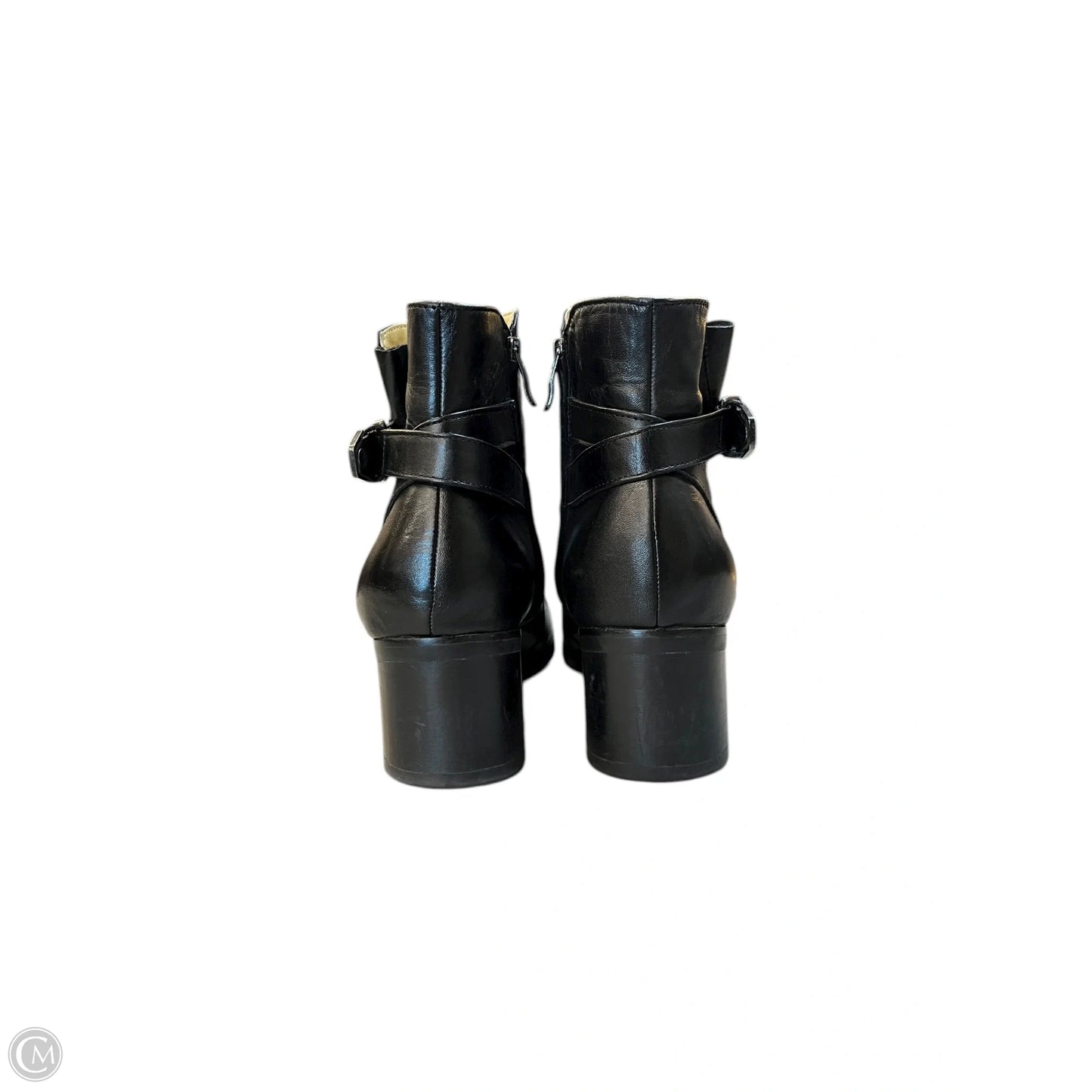 Boots Ankle Heels By Bussola In Black, Size: 11.5