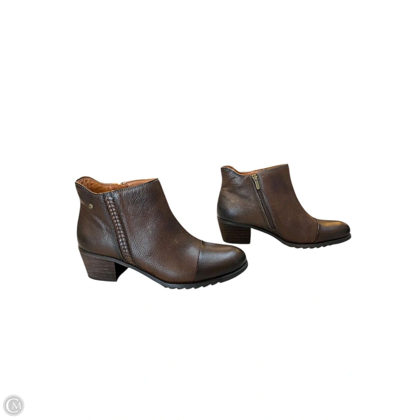 Boots Ankle Heels By Pikolinos In Brown, Size: 11