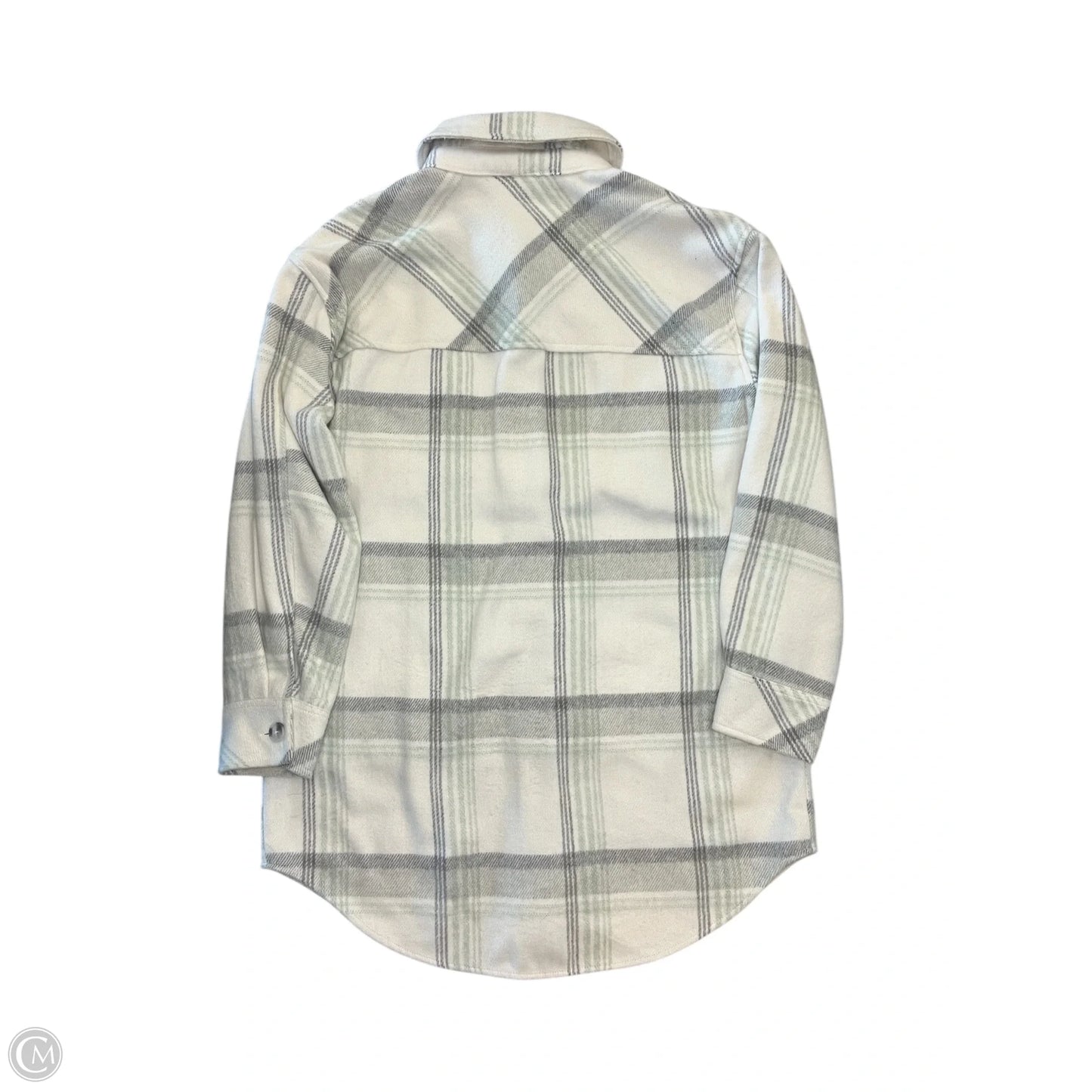 Jacket Shirt By Gentle Fawn In Plaid Pattern, Size: L