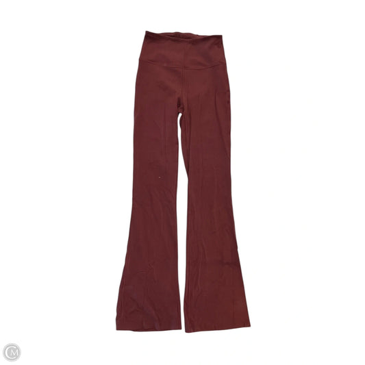 Athletic Leggings By Lululemon In Maroon, Size: S