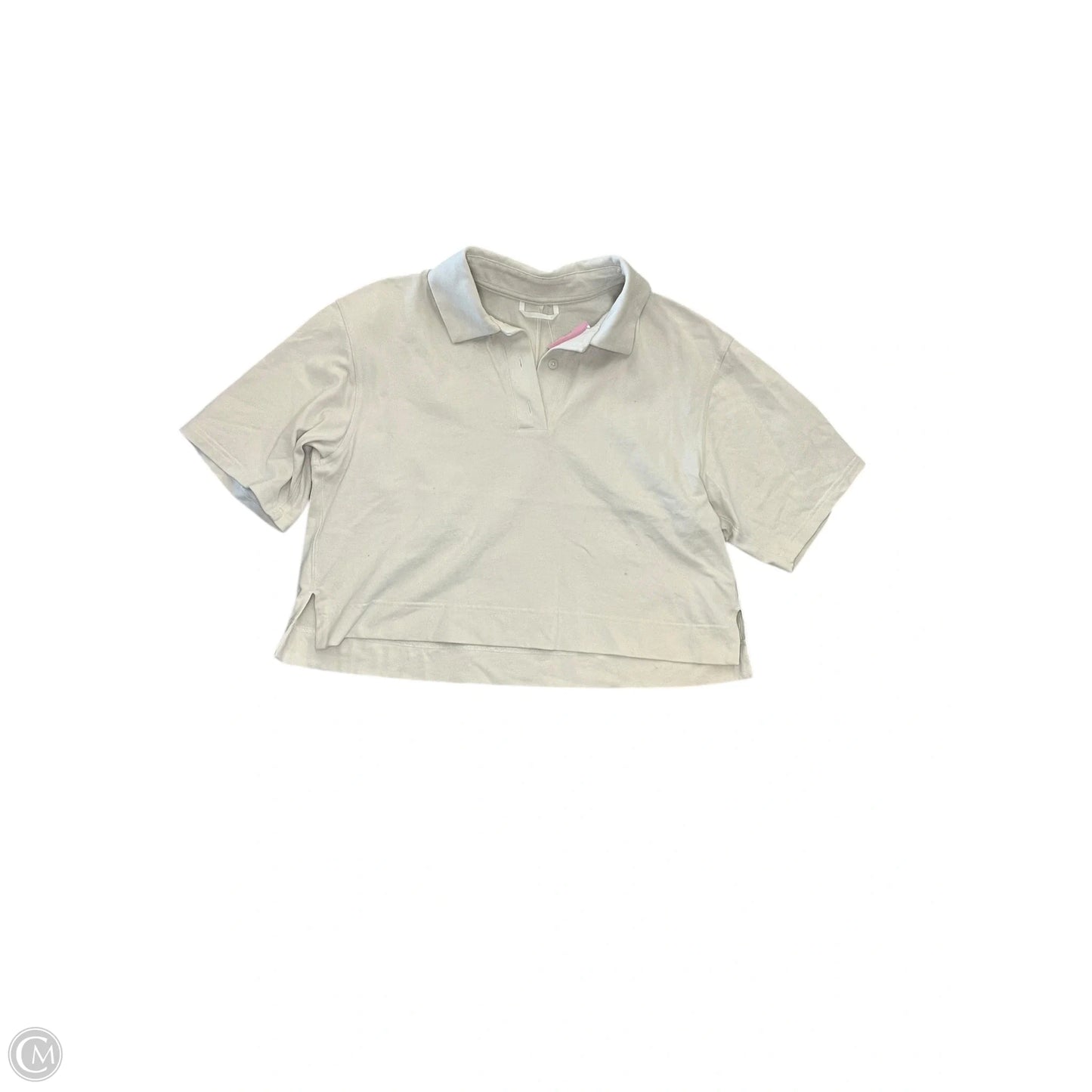 Top Short Sleeve By Lululemon In Tan, Size: S