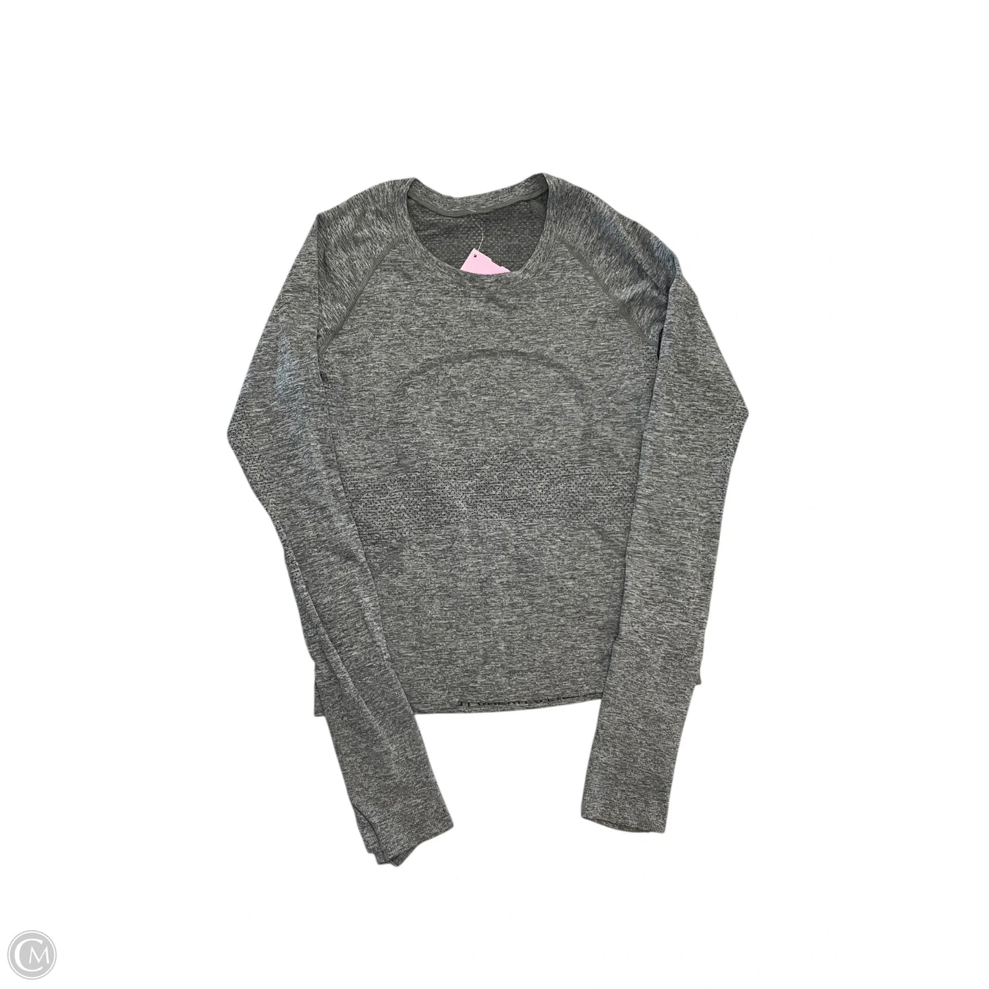 Athletic Top Long Sleeve Crewneck By Lululemon In Grey, Size: S