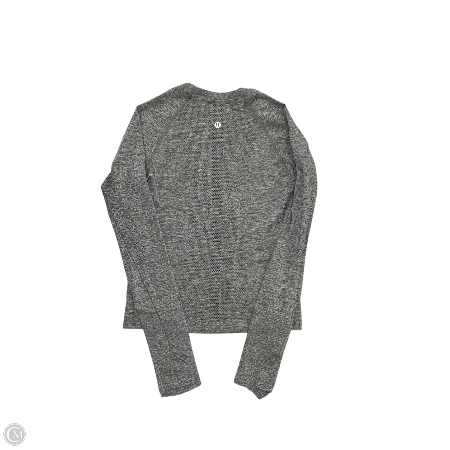 Athletic Top Long Sleeve Crewneck By Lululemon In Grey, Size: S