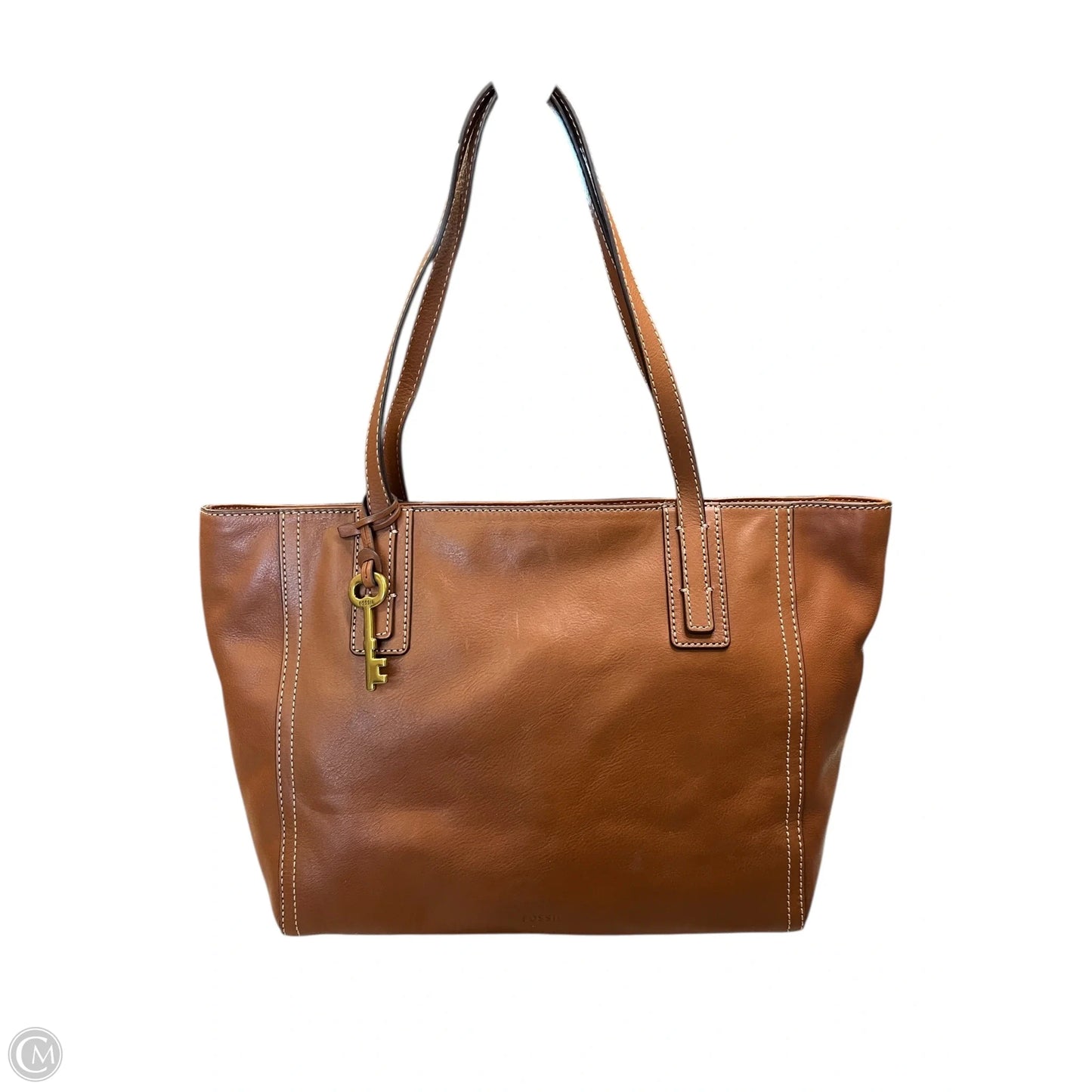 Tote Leather By Fossil, Size: Large