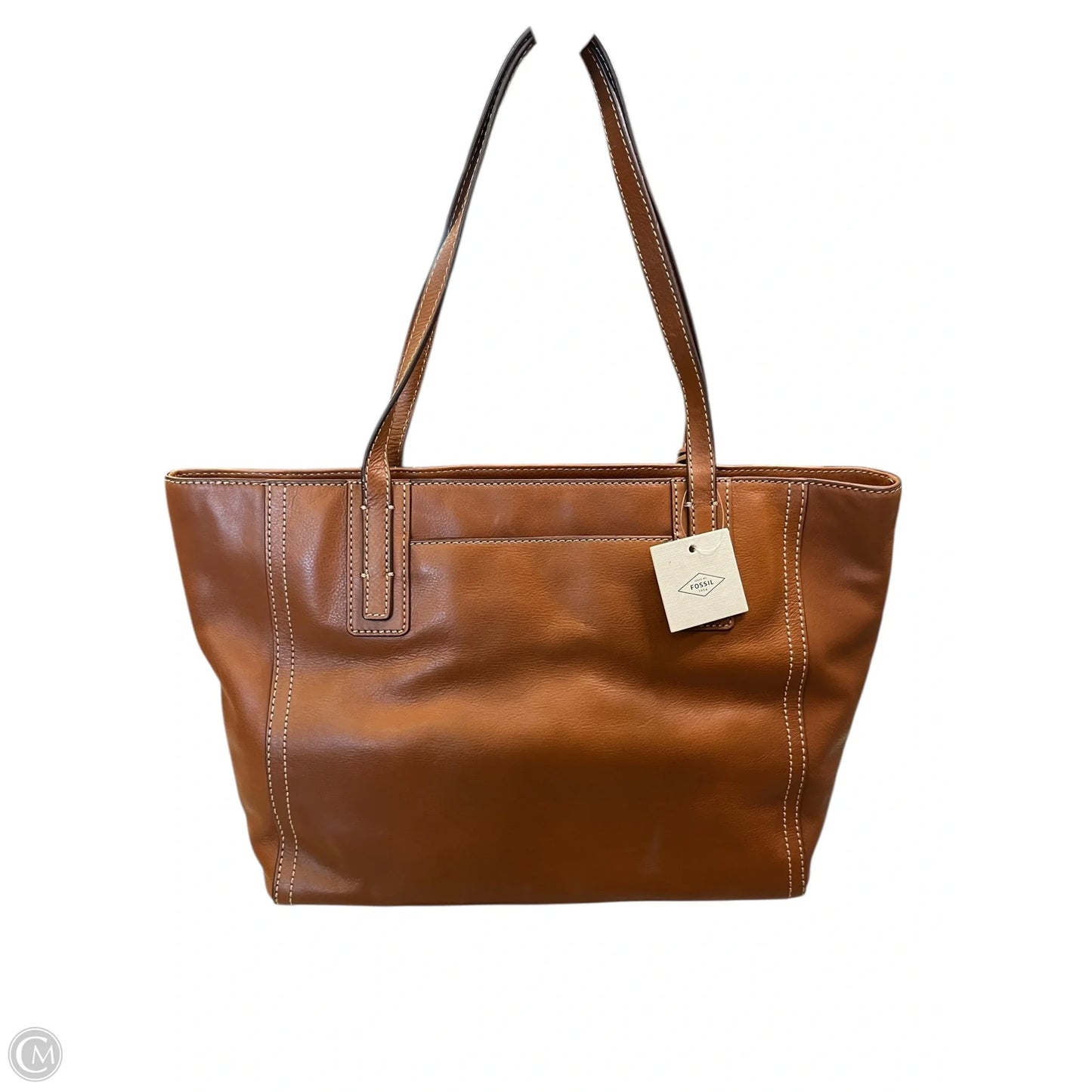 Tote Leather By Fossil, Size: Large