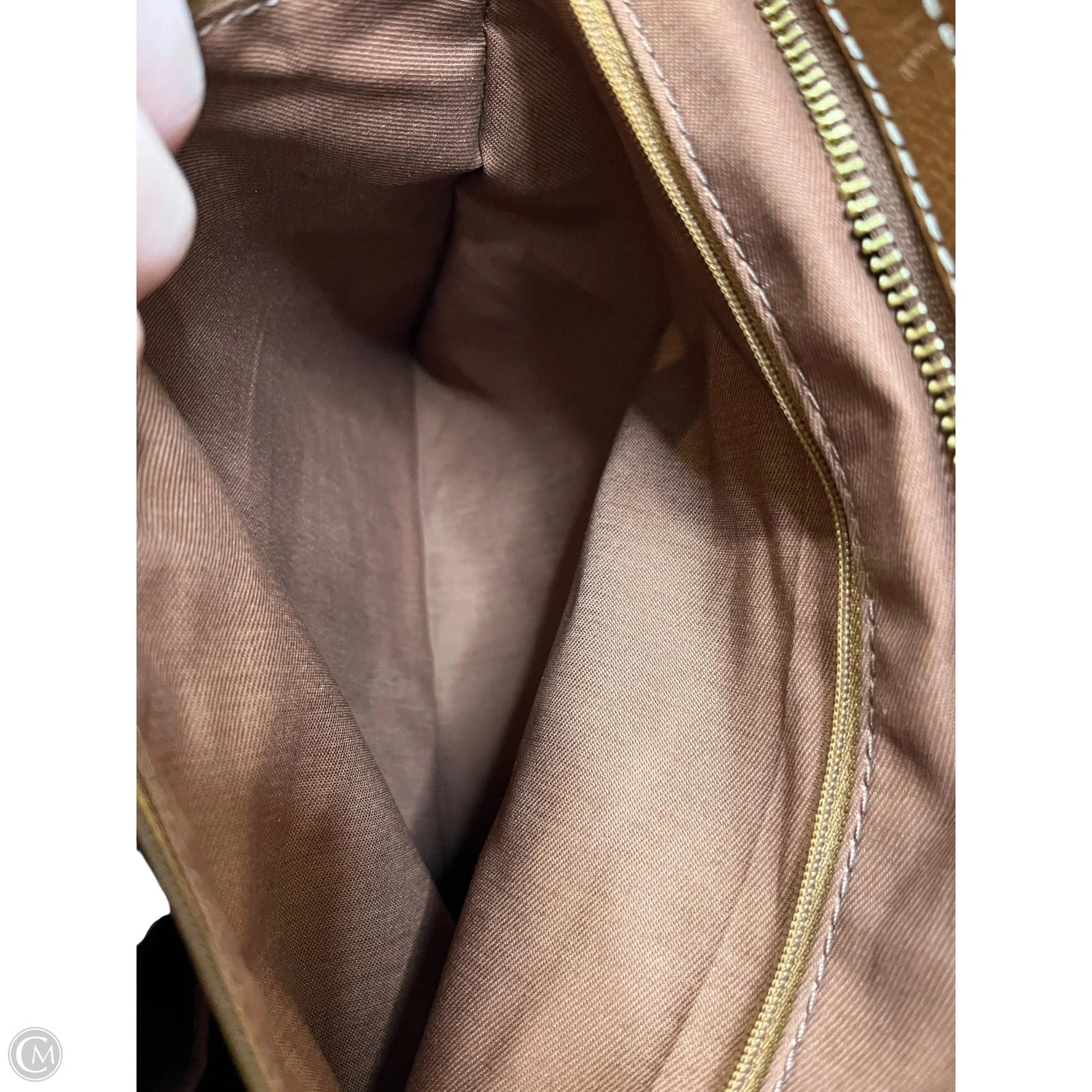 Tote Leather By Fossil, Size: Large