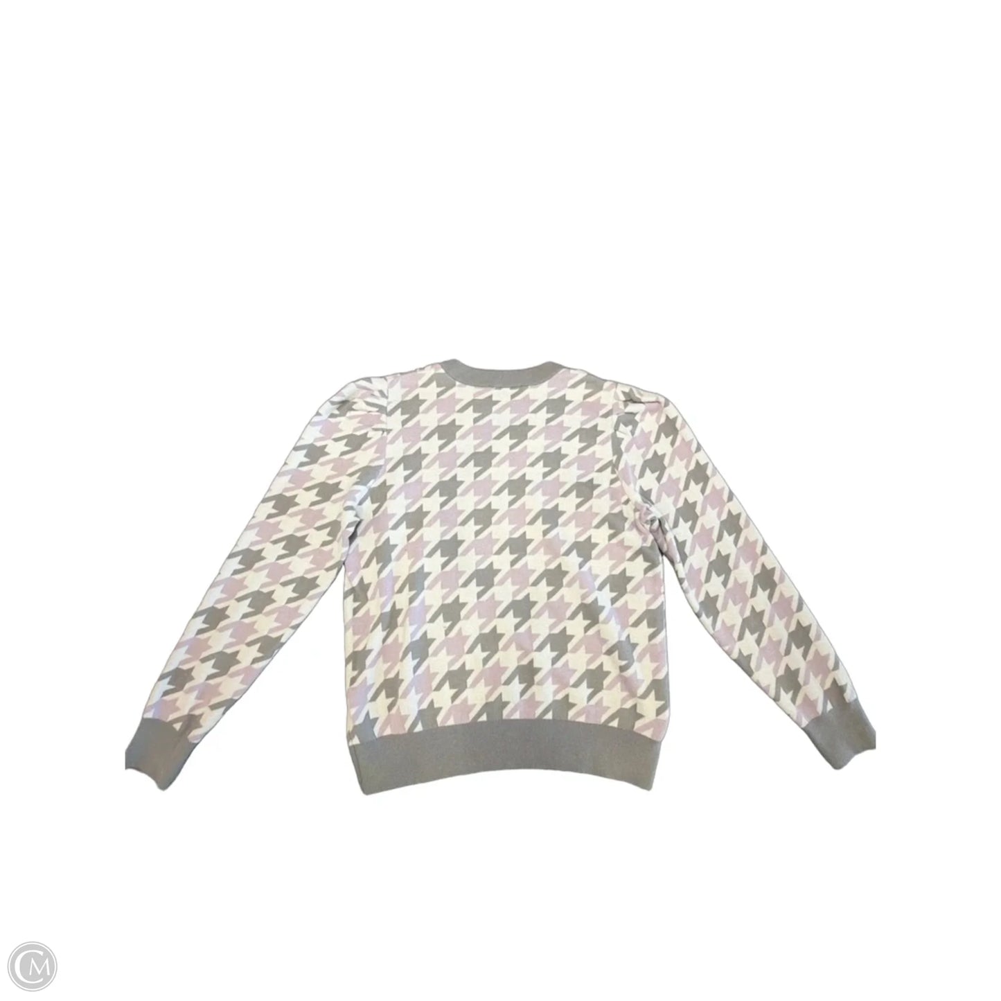 Sweater By Ann Taylor In Grey & Purple, Size: L