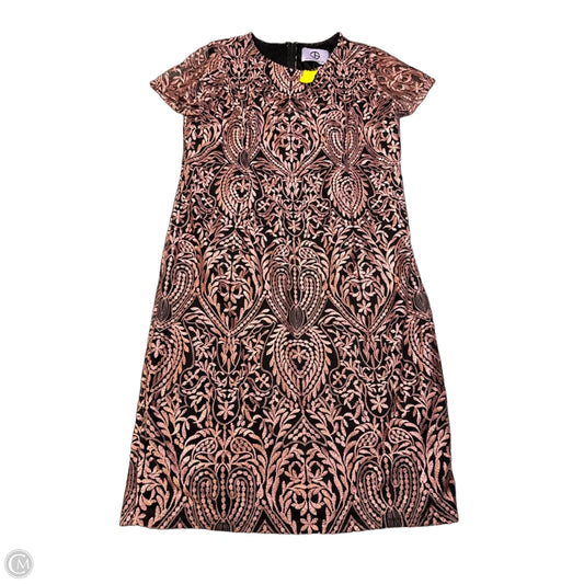 Dress Casual Short By Js Collections In Black & Pink, Size: Xl