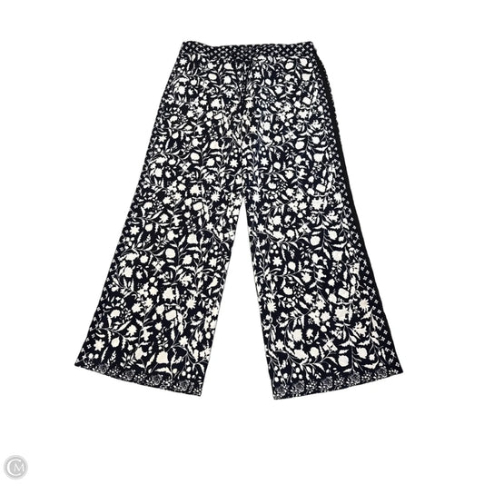 Pants Wide Leg By Adrianna Papell In Floral Print, Size: M
