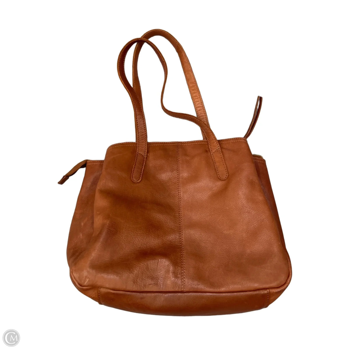 Handbag Leather By Margot, Size: Medium