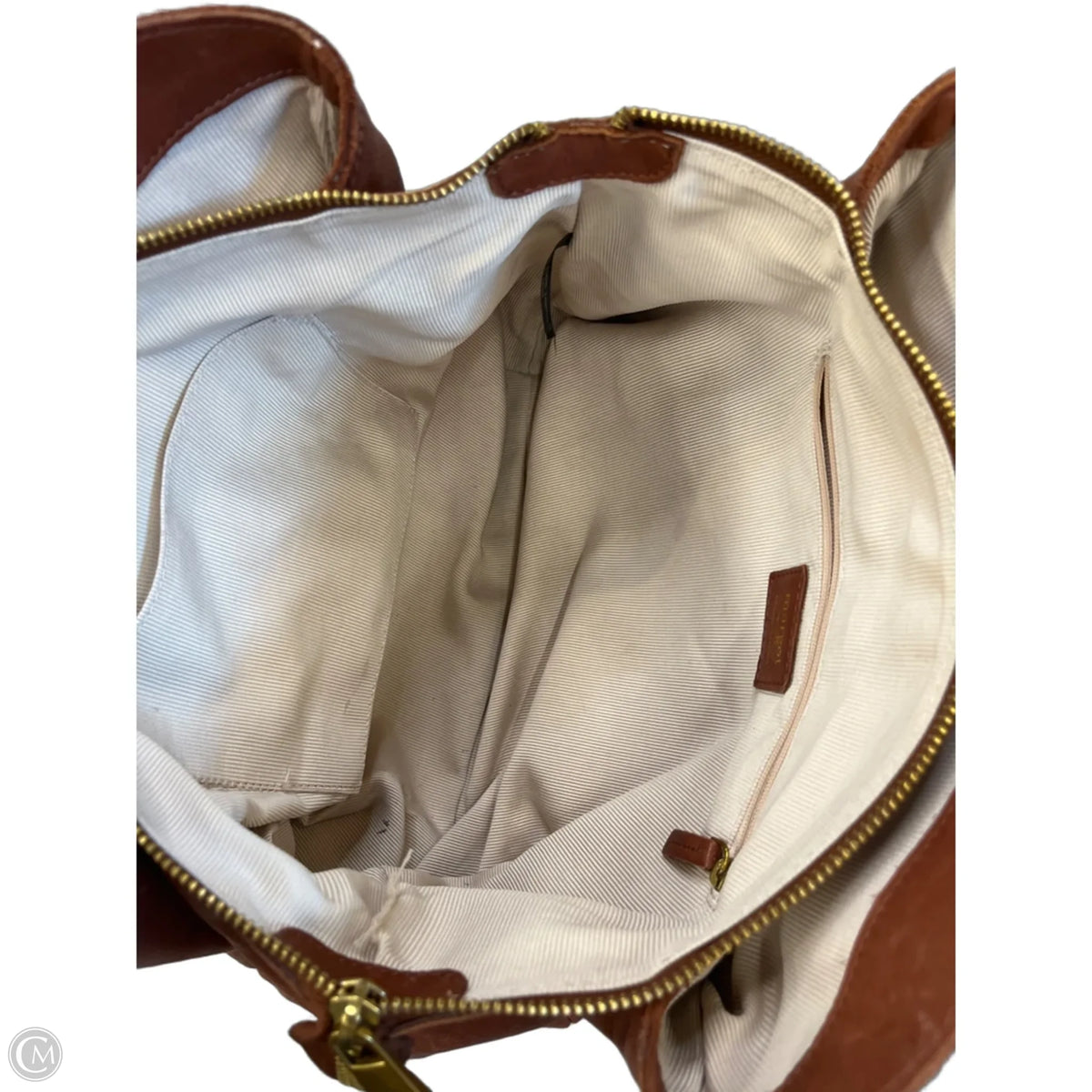 Handbag Leather By Margot, Size: Medium