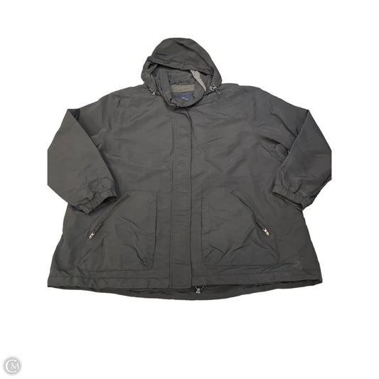 Coat Other By Lands End In Black, Size: 2x