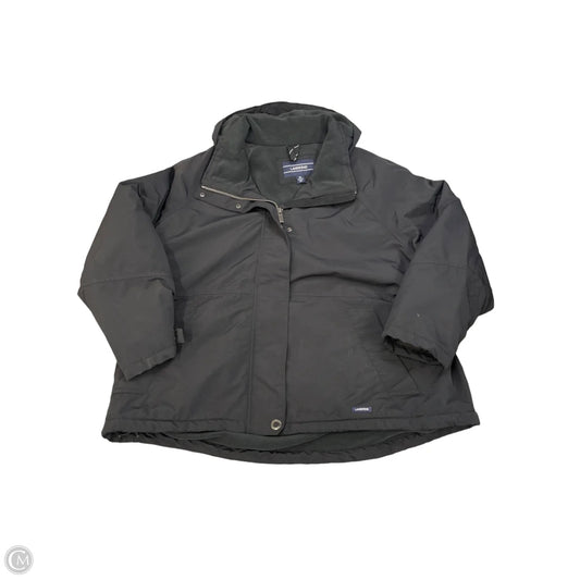 Coat Other By Lands End In Black, Size: 2x