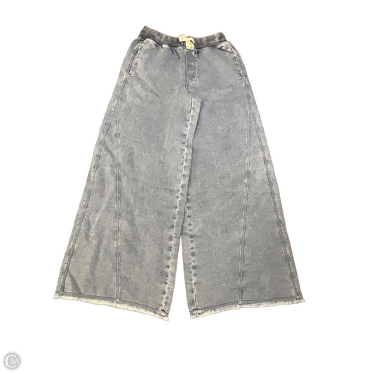 Pants Wide Leg By Aerie In Blue Denim, Size: S