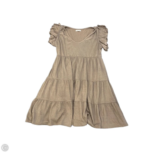 Dress Casual Short By Max Studio In Taupe, Size: L