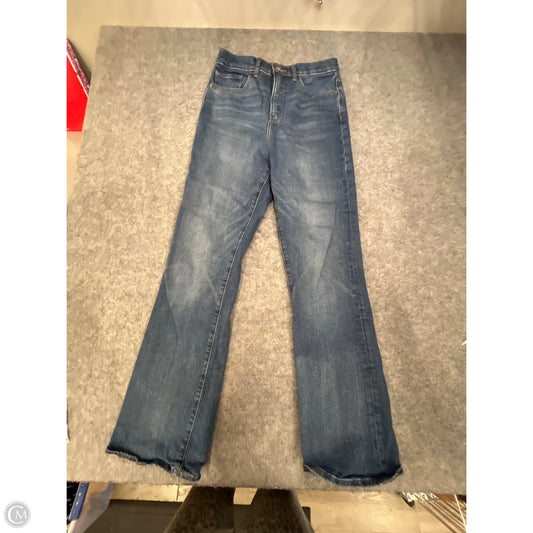 Jeans Boot Cut By Express In Blue Denim, Size: 4