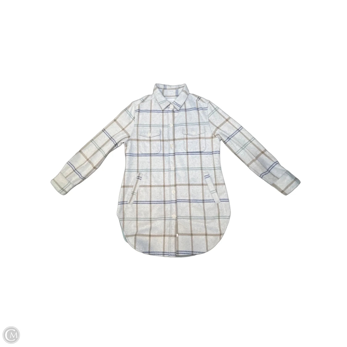 Jacket Shirt By 7diamonds In Plaid Pattern, Size: S