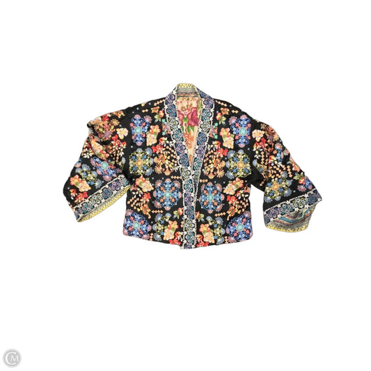 Cardigan Designer By Johnny Was In Floral Print, Size: Xs