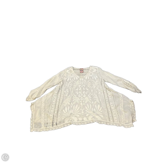 Tunic Designer By Johnny Was In Beige, Size: Xs