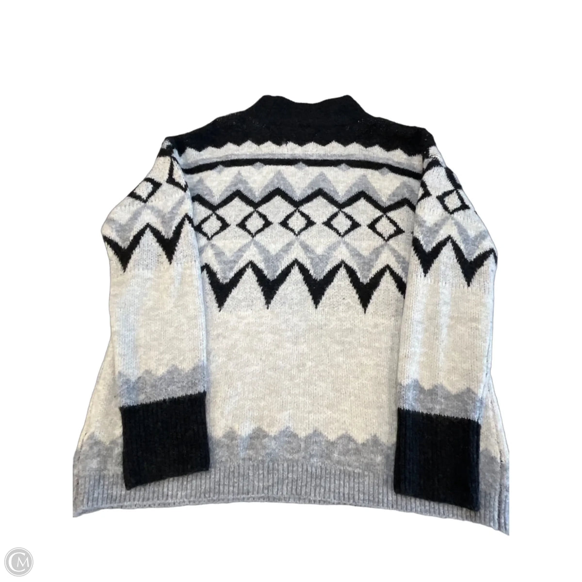 Sweater By Maurices In Black & Grey, Size: M
