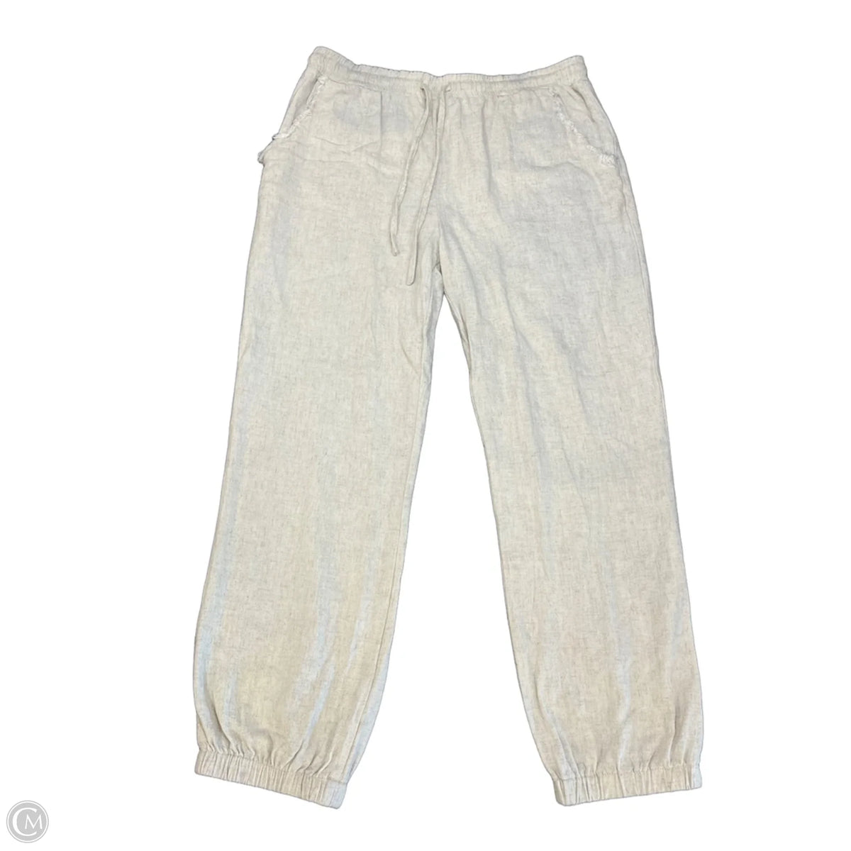 Pants Linen By Eesome In Beige, Size: L
