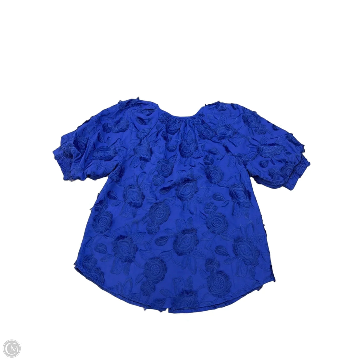 Top Short Sleeve By Chicos In Blue, Size: M