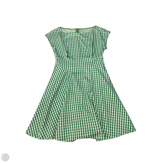 Dress Designer By Kate Spade In Green & White, Size: M