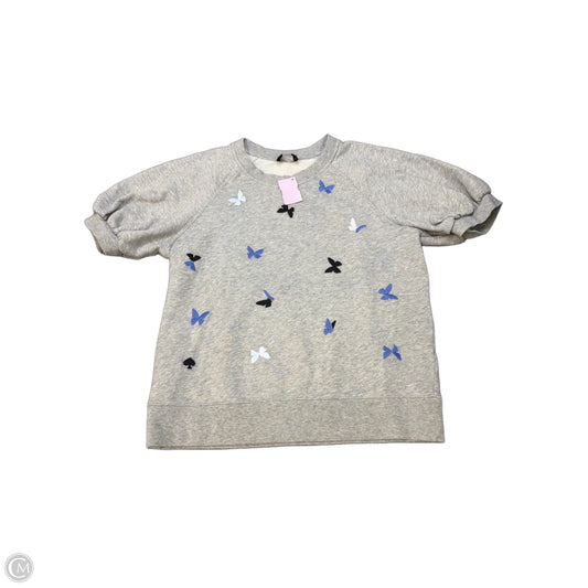 Sweatshirt Designer By Kate Spade In Grey, Size: L