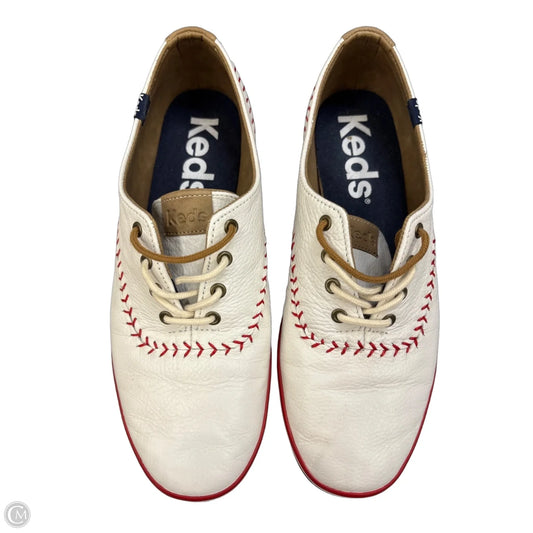 Shoes Sneakers By Keds In Red & White, Size: 8.5