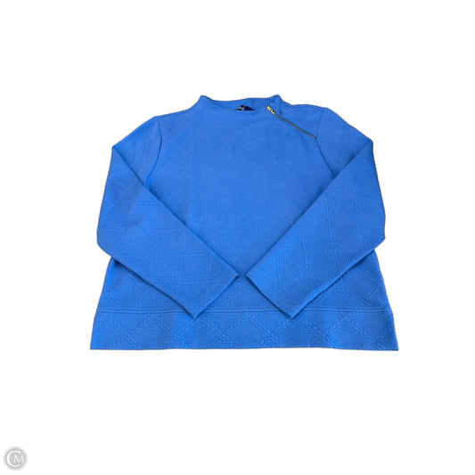 Sweatshirt Collar By Talbots In Blue, Size: Xl