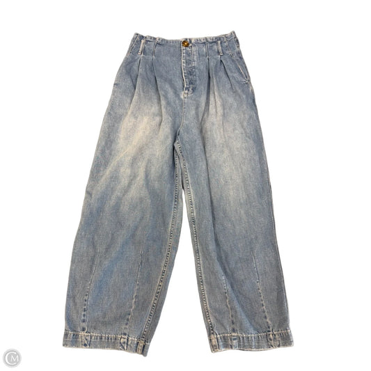Jeans Wide Leg By Free People In Blue Denim, Size: 6