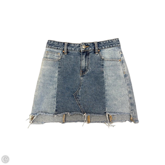 Skirt Mini & Short By Pacsun In Blue Denim, Size: Xs