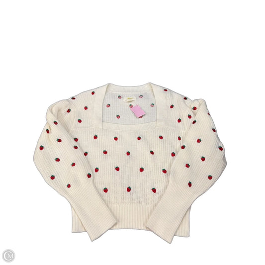 Sweater By Maeve In White, Size: Xs