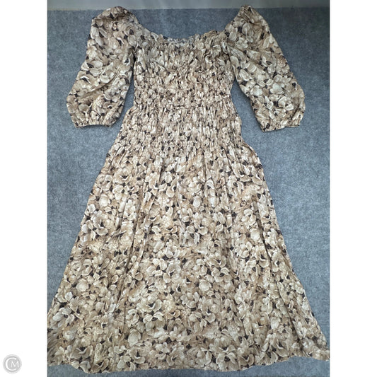 Dress Casual Maxi By Moon River In Brown, Size: M