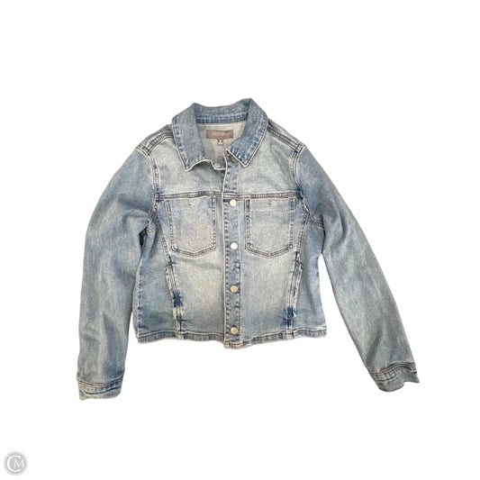Jacket Denim By Just Usa In Blue Denim, Size: M