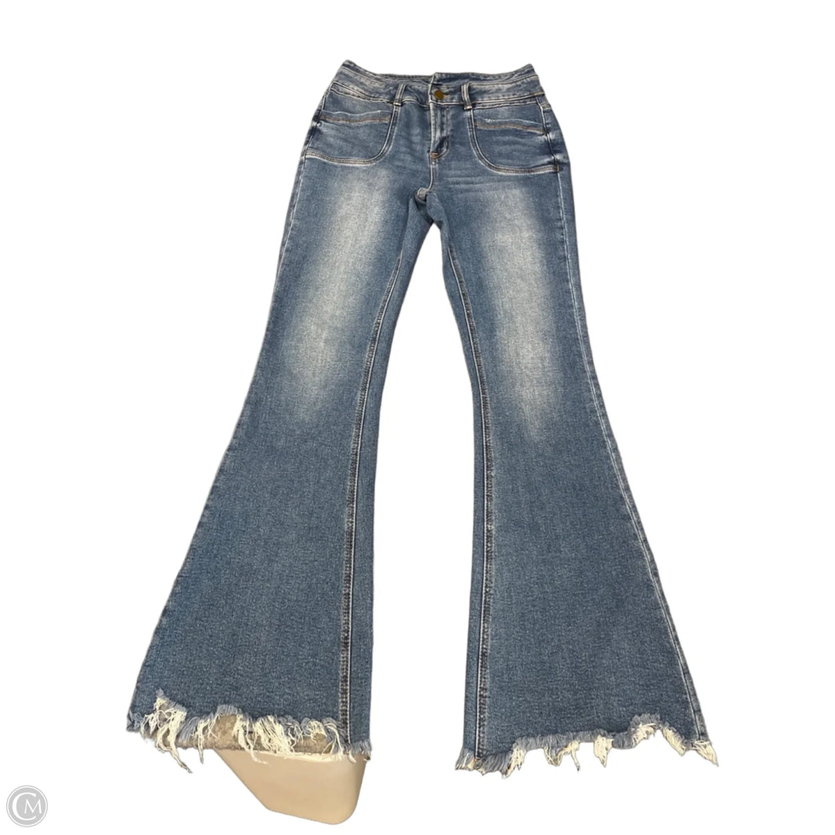 Jeans Flared By Mica In Blue Denim, Size: 4