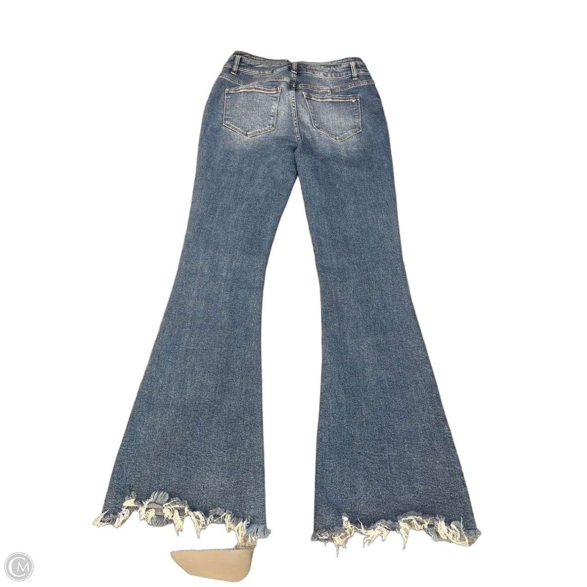 Jeans Flared By Mica In Blue Denim, Size: 4