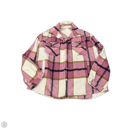 Jacket Shirt By Cme In Plaid Pattern, Size: L