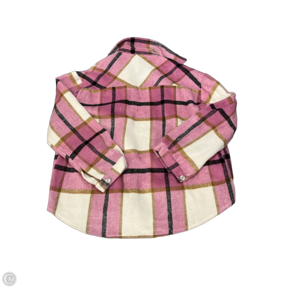 Jacket Shirt By Cme In Plaid Pattern, Size: L