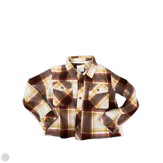 Jacket Shirt By Thread And Supply In Plaid Pattern, Size: Xs
