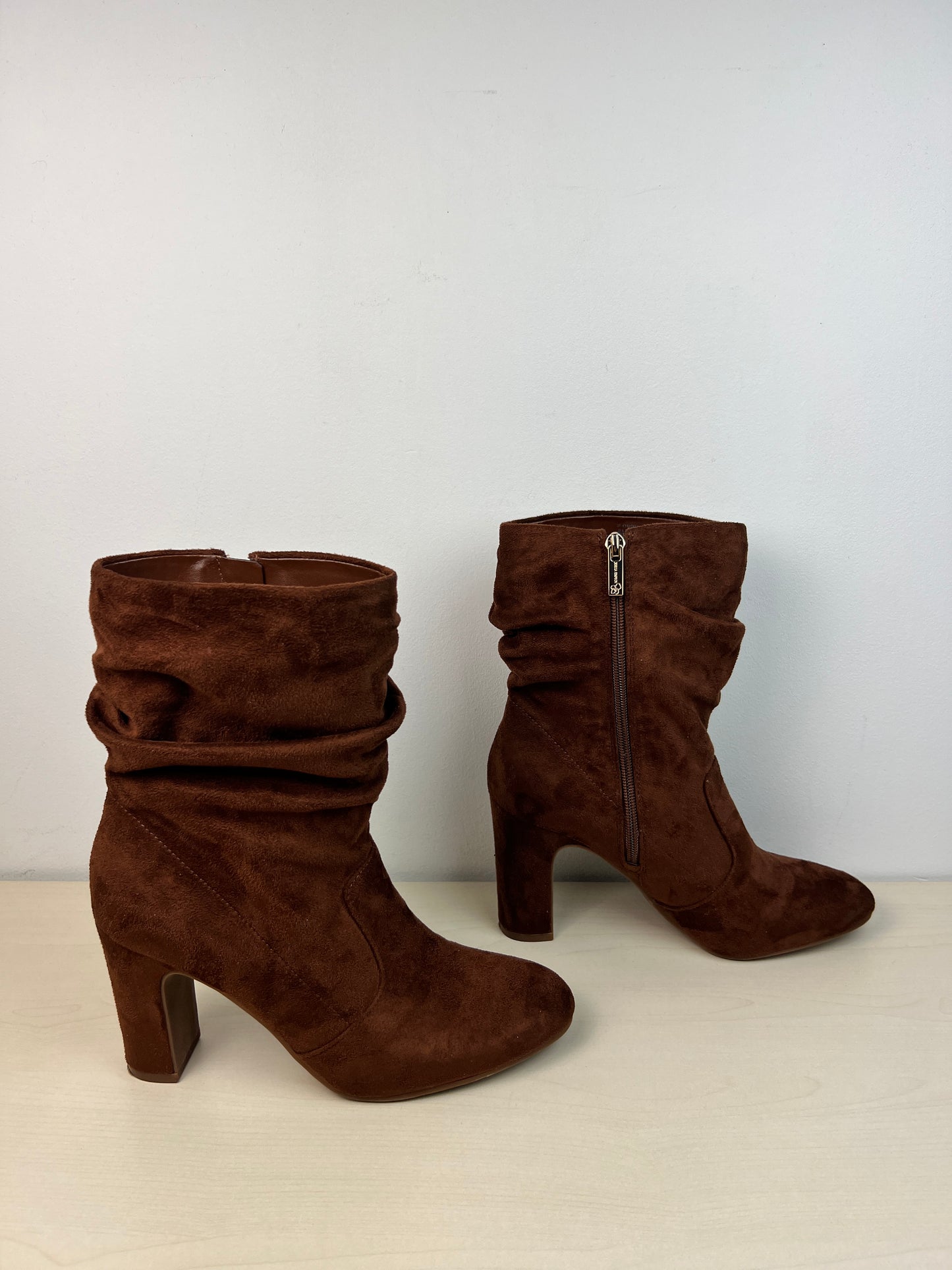 Boots Mid-calf Heels By Jessica Simpson In Brown, Size: 8