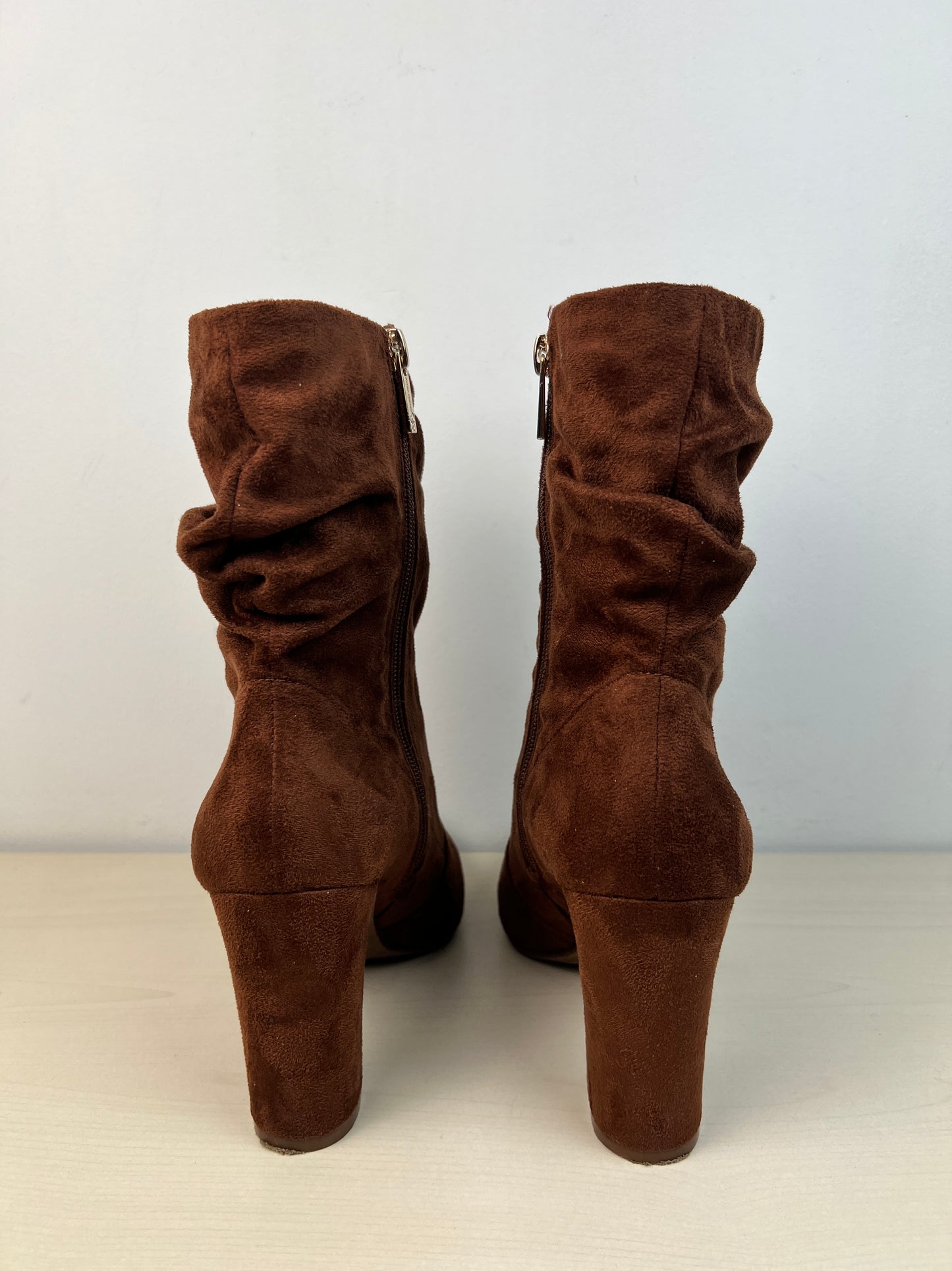 Boots Mid-calf Heels By Jessica Simpson In Brown, Size: 8