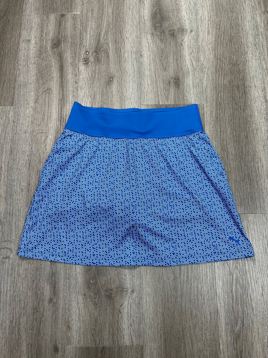 Athletic Skort By Puma In Blue & White, Size: M